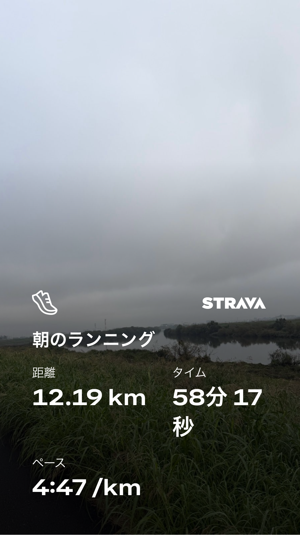 朝のランニング Strava記録