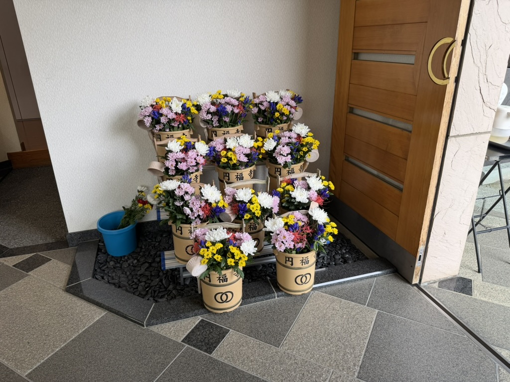 お花の準備
