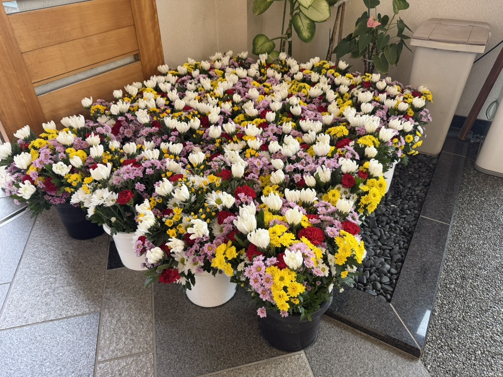 お彼岸のお花