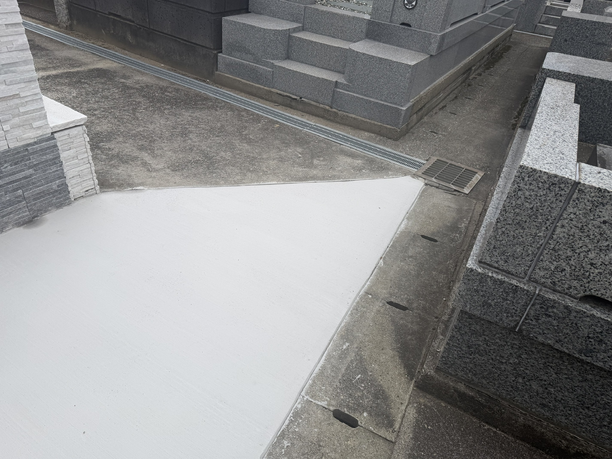 新旧コンクリートの境界部分